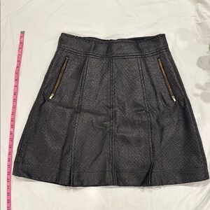 Black Textured leather banana republic Skirt size 12
